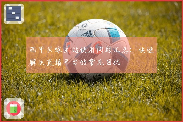 西甲买球主站使用问题汇总：快速解决直播平台的常见困扰